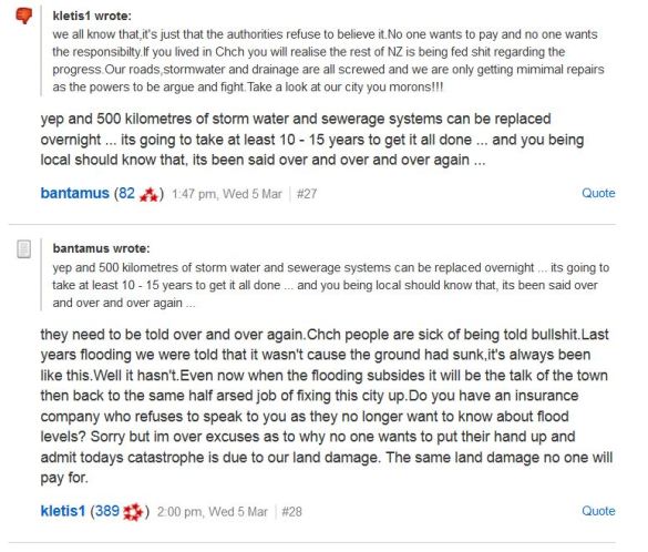 feelings running high in Christchurch