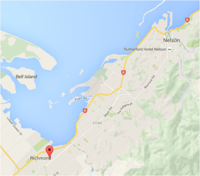 Florence Street is approx 13 km from Nelson