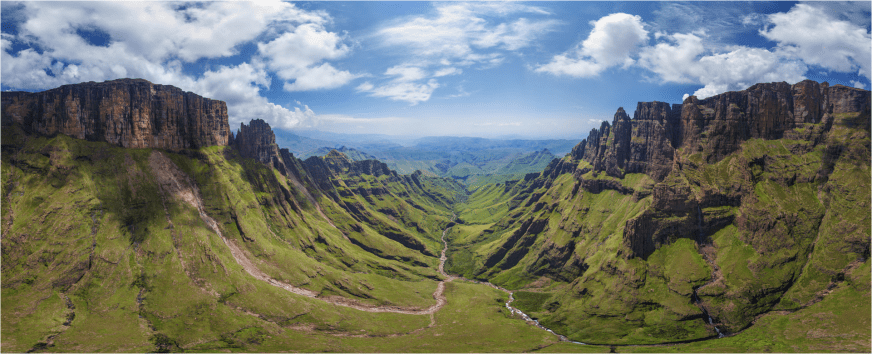 The Drakensberg mountains