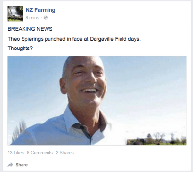 Theo Spierings Punched in face