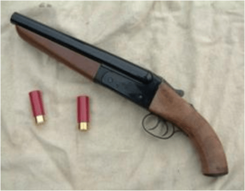 sawn off shotgun